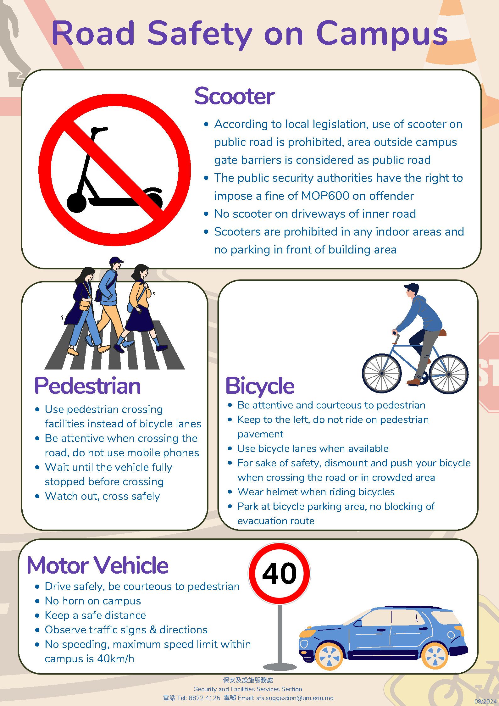 Road Safety on Campus - UM E-bulletin board